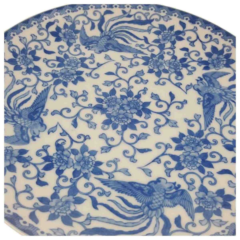 [458169086] Kuchenplatte 24,5x24 cm Noritake Japan Howo blau gebraucht - gut Bild 2