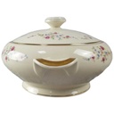 [45816909] Schüssel Goldrand 1,7 L Edelstein Bavaria Blumendekor 15476 Blumen Elfenbein Beige gebraucht - gut Bild 2
