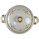 [45816910] Schüssel Goldrand 3,4 L Edelstein Bavaria Blumendekor 15476 Blumen Elfenbein Beige gebraucht - gut Bild 2