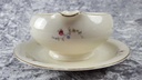 [45816911] Sauciere mit Teller Goldrand 1tlg Edelstein Bavaria Blumendekor 15476 Blumen Elfenbein Beige gebraucht - defekt Bild 6
