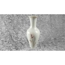 [45816913] Vase Blumenvase Goldrand 30 cm Eschenbach Blumen Elfenbein gebraucht - gut Bild 3