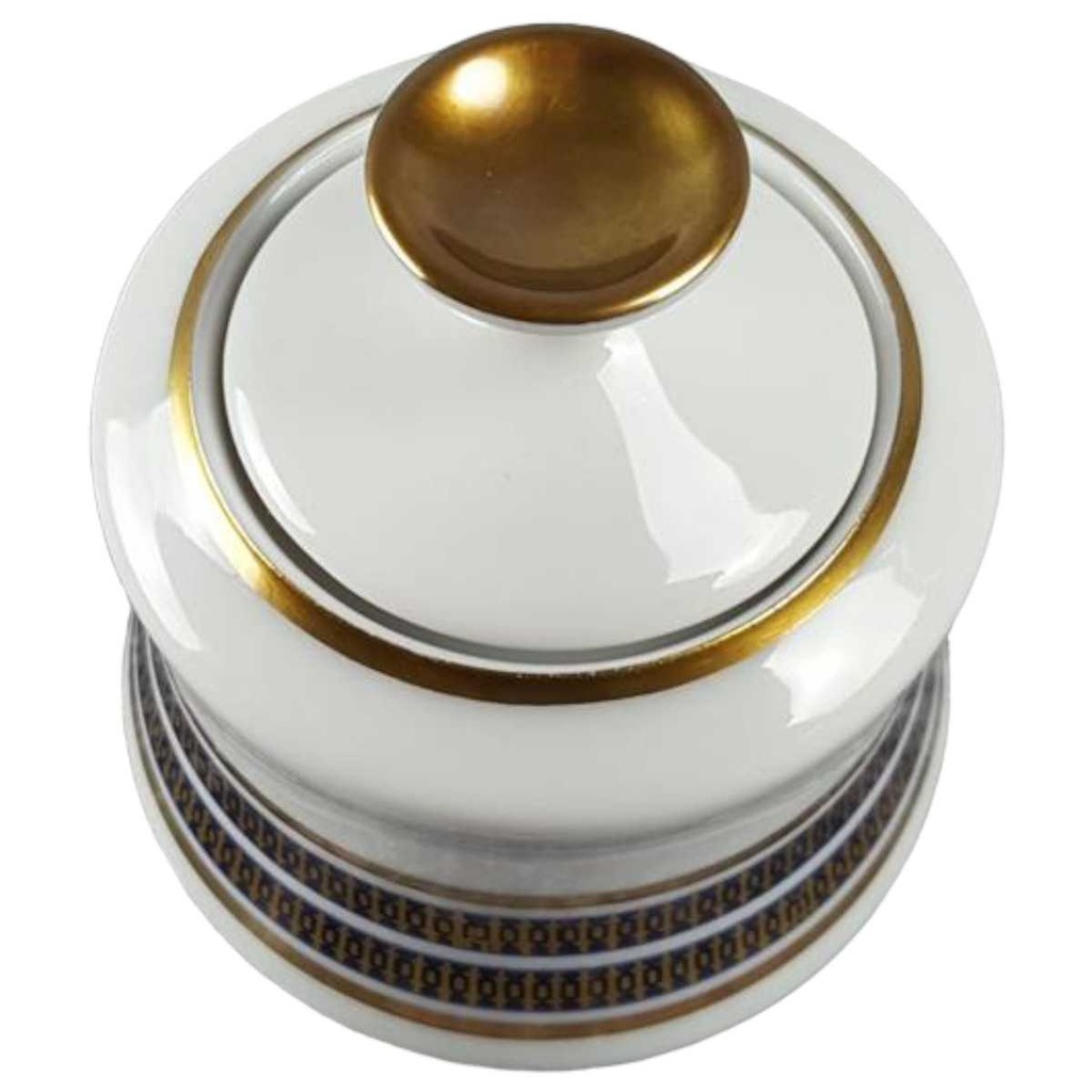 [45816914] Zuckerdose Golddekor Seltmann Weiden Vohenstrauß Kobalt gebraucht - gut Bild 2