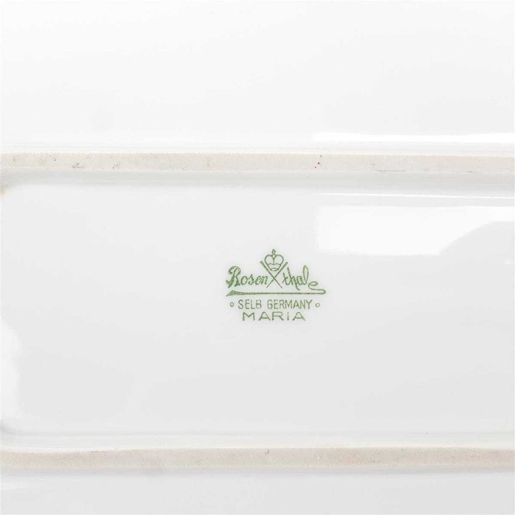 [458169146] Fleischplatte 38,5x23,3 cm Rosenthal Maria Weiß I. Wahl gebraucht - gut Bild 3