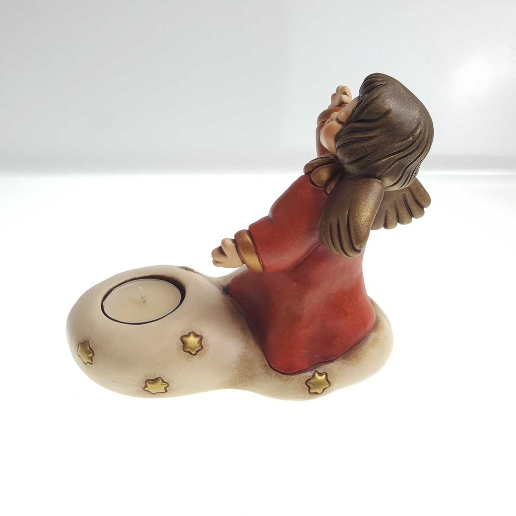 [458169147] Kerzenhalter Figur Skulptur 15 cm Thun Engel auf Wolke gebraucht - sehr gut Bild 3