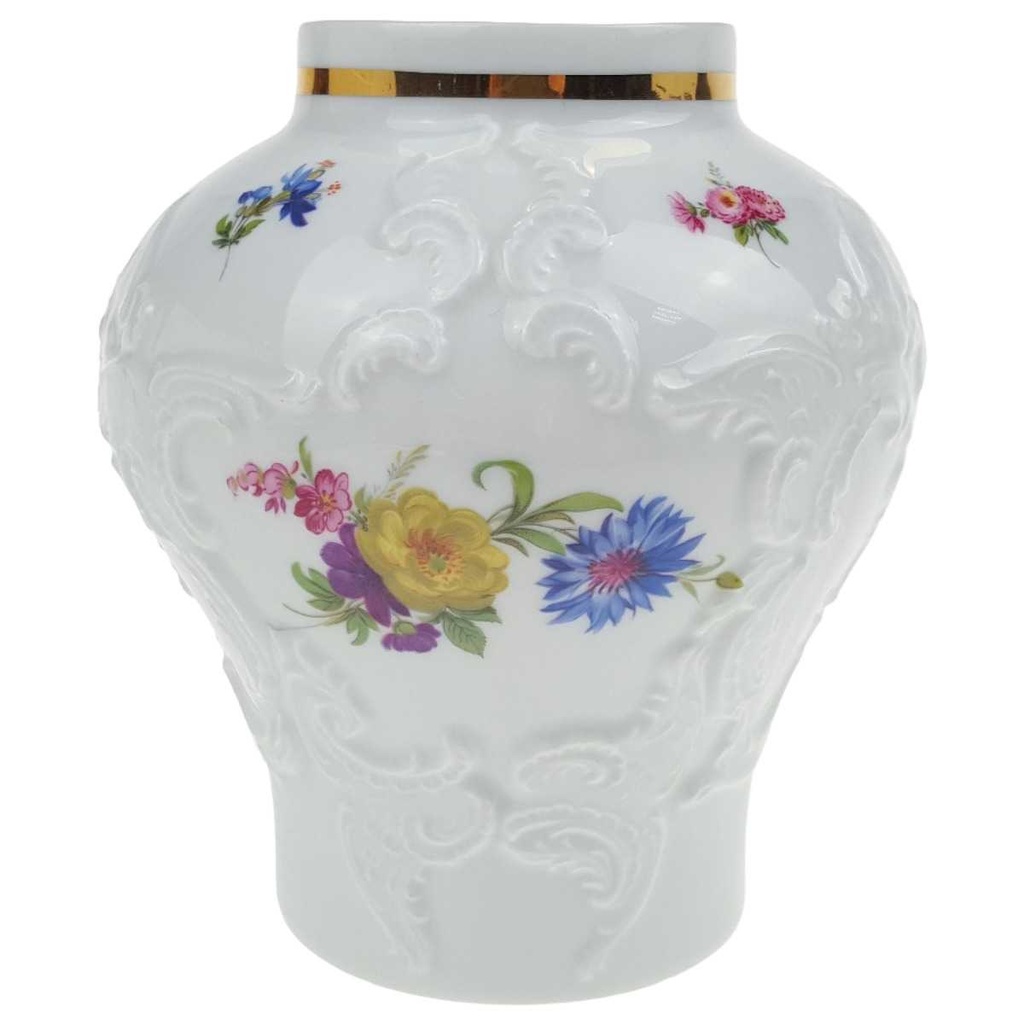 [458169170] Vase ohne Deckel Bavaria 16 cm Royal KPM Blumendekor gebraucht - gut Bild 2