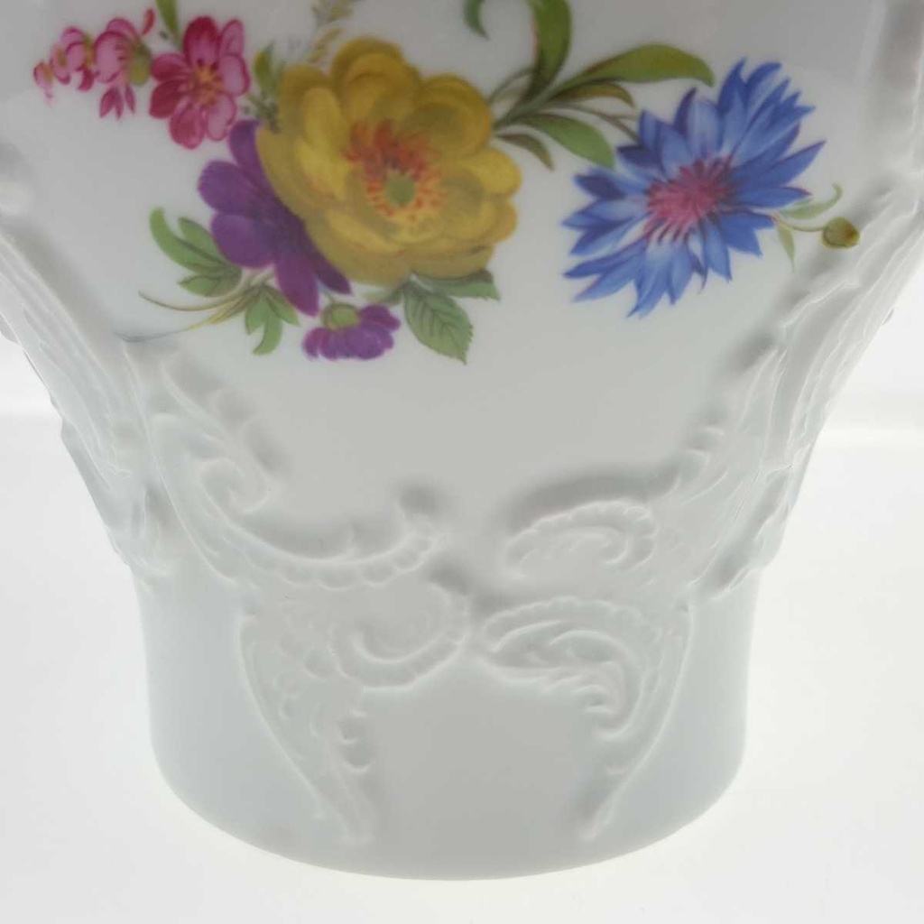 [458169170] Vase ohne Deckel Bavaria 16 cm Royal KPM Blumendekor gebraucht - gut Bild 3