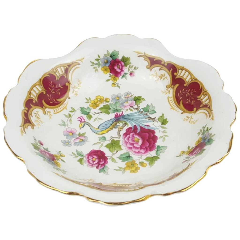 [458169171] Schale Goldrand 13,2 cm Royal Albert Chatelaine Blumendekor Blumen gebraucht - gut Bild 2
