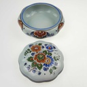 [458169173] Deckeldose Handwerk Polychroom Blumendekor Bunt Blumen gebraucht - gut Bild 3
