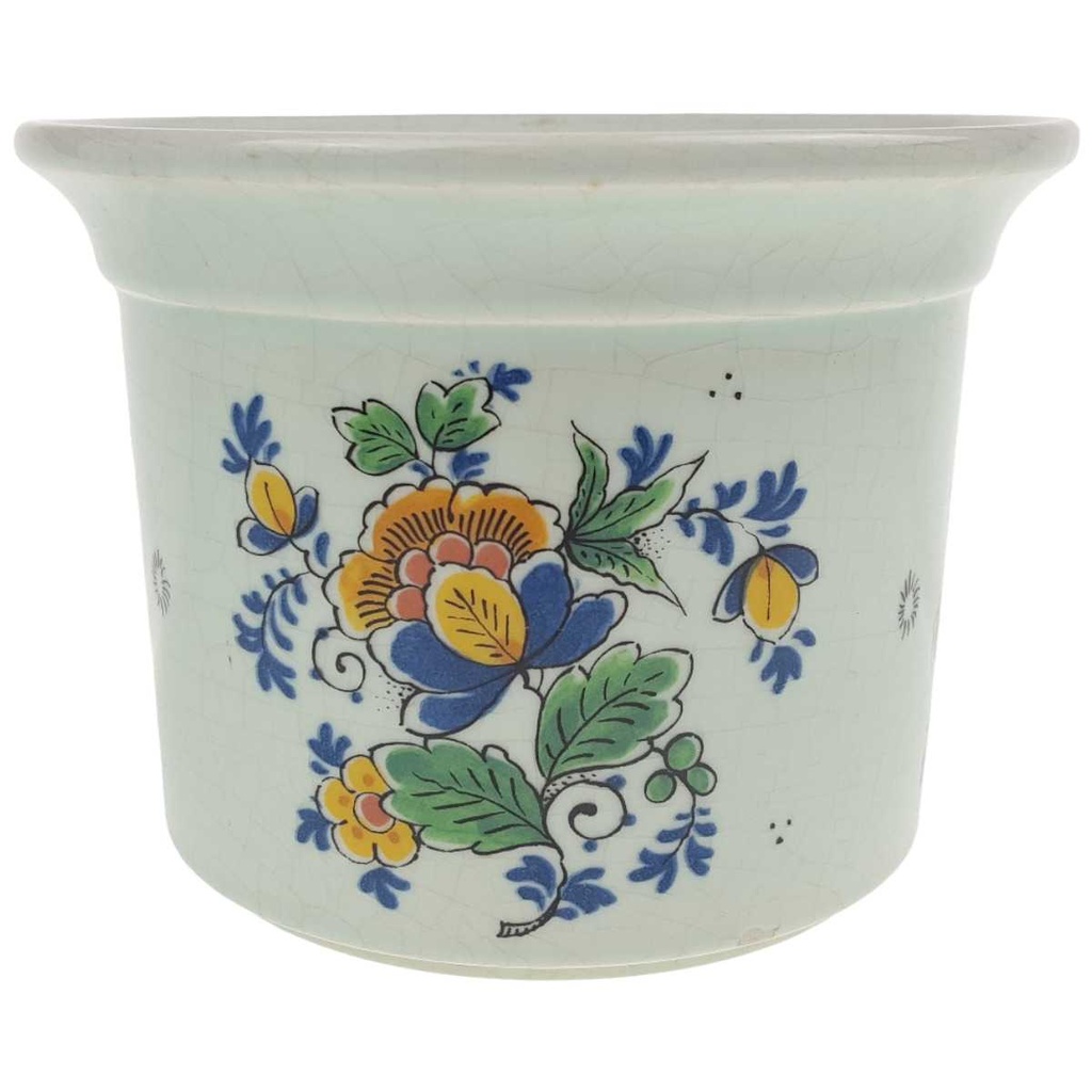 [458169175] Blumenübertopf Handwerk Polychroom Blumendekor Bunt Blumen gebraucht - gut Bild 2