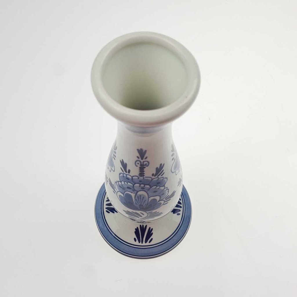 [458169177] Vase handgemalt 21 cm Delfts Blauw Blumendekor Blumen gebraucht - gut Bild 3