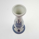 [458169177] Vase handgemalt 21 cm Delfts Blauw Blumendekor Blumen gebraucht - gut Bild 3