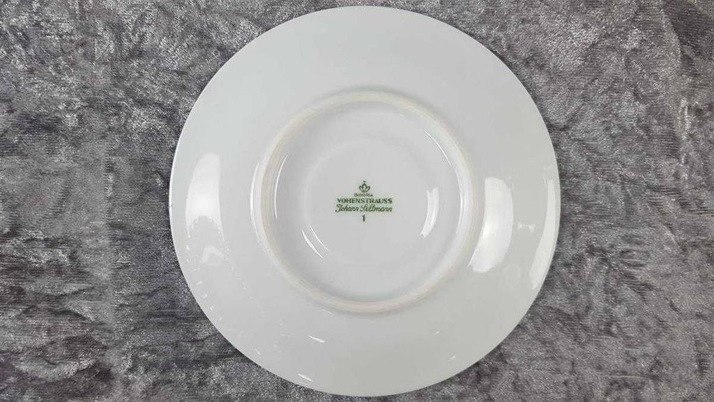[45816918] Untertasse für Kaffee Golddekor 15 cm Seltmann Weiden Vohenstrauß Kobalt gebraucht - sehr gut Bild 3