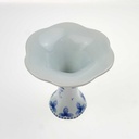 [458169180] Tischvase klein 10 cm Delfts Blumendekor Blumen gebraucht - gut Bild 3