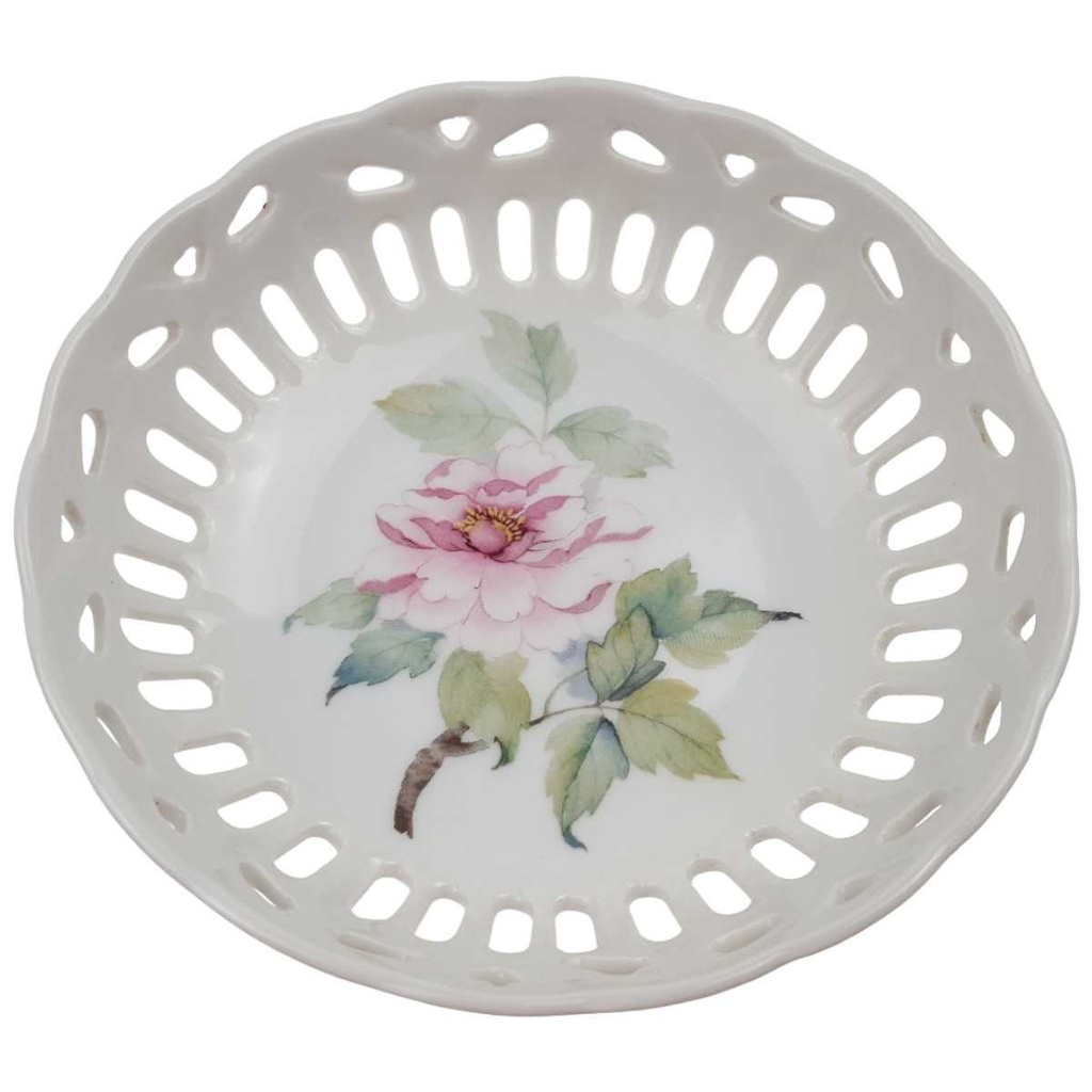 [458169181] Durchbruchschalen klein Durchbrucharbeit 3,5 cm KJ Interpresent Blumenmotiv bunt gebraucht - gut Bild 2