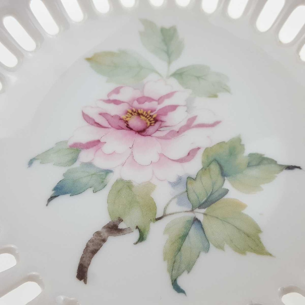 [458169181] Durchbruchschalen klein Durchbrucharbeit 3,5 cm KJ Interpresent Blumenmotiv bunt gebraucht - gut Bild 3