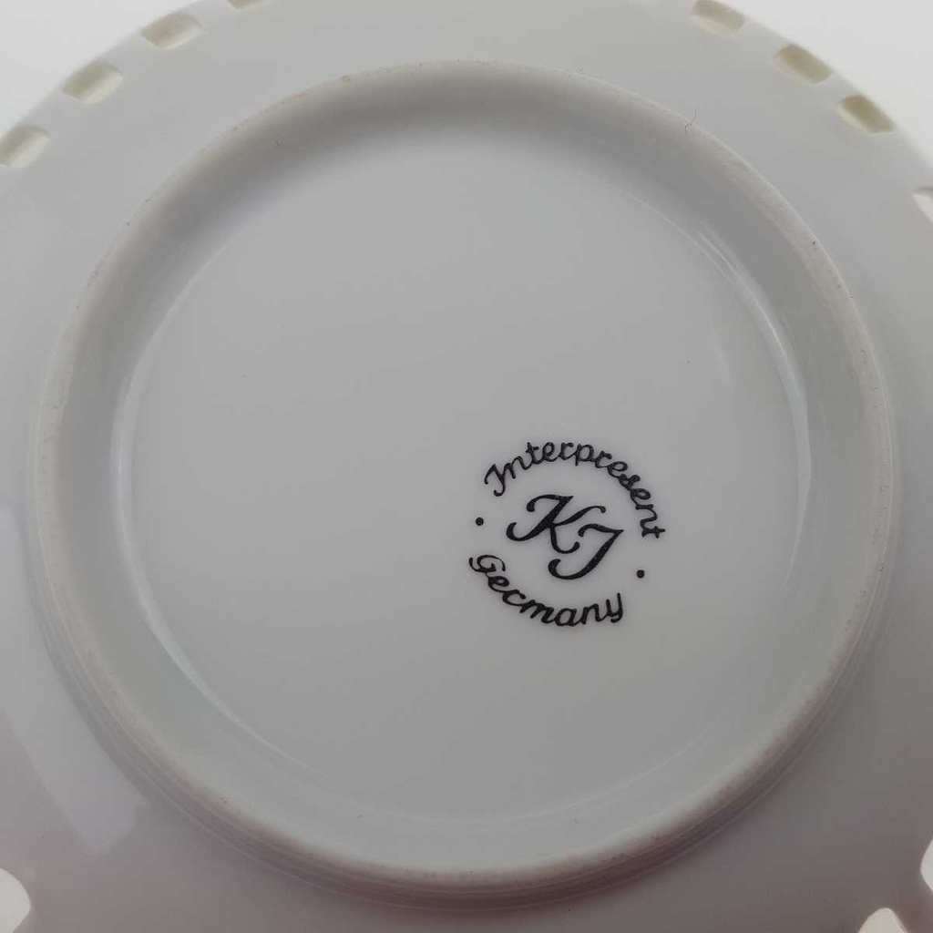 [458169181] Durchbruchschalen klein Durchbrucharbeit 3,5 cm KJ Interpresent Blumenmotiv bunt gebraucht - gut Bild 4