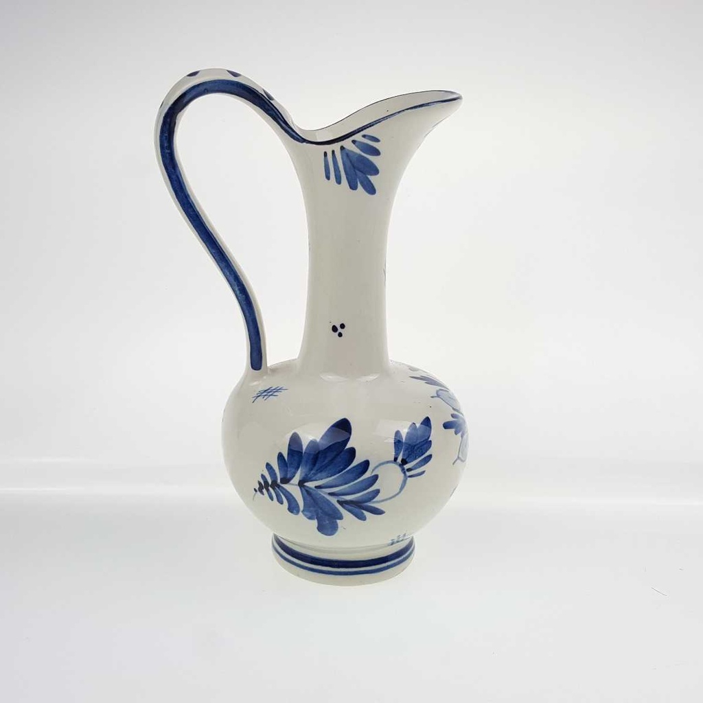 [458169183] Vase 16,7 cm Delfts Blumendekor Blumen gebraucht - gut Bild 3