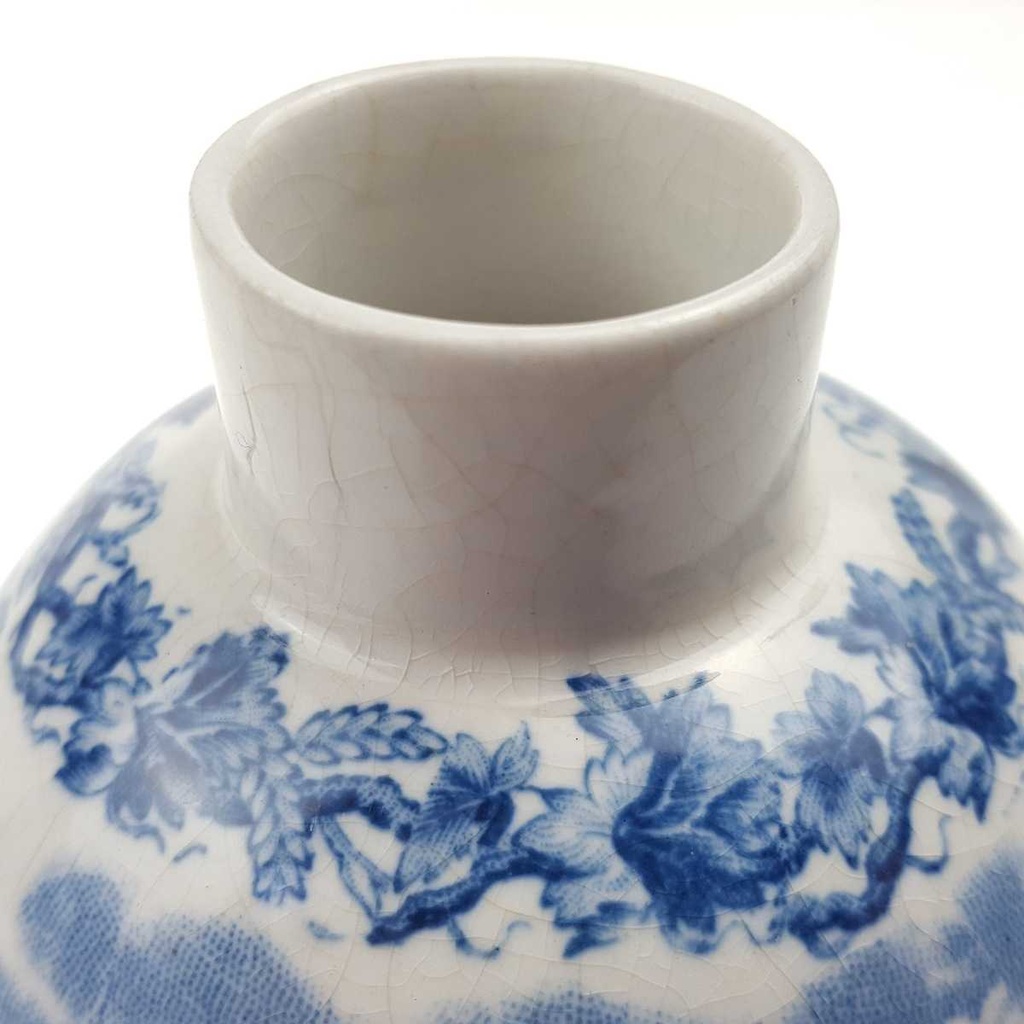 [458169189] Vase ohne Deckel Silicon China 13,5 cm Booths British Scenery Blau England gebraucht - gut Bild 7