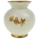 [458169193] Vase klein Golddekor 7,8 cm HP Handmalerei Blumen gebraucht - gut Bild 2