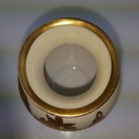 [458169193] Vase klein Golddekor 7,8 cm HP Handmalerei Blumen gebraucht - gut Bild 5