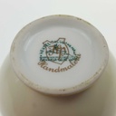 [458169193] Vase klein Golddekor 7,8 cm HP Handmalerei Blumen gebraucht - gut Bild 8
