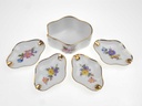[2119309] 4er Set Aschenbecher mit Halter Golddekor Oro de Ley Blumen gebraucht - gut Bild 5