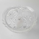 [458169196] Glasschale auf 3 Füßchen 9,8 cm Schleuderstern Transparent gebraucht - gut Bild 7