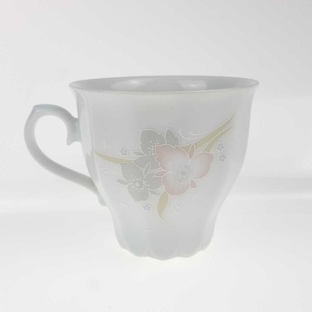 [458169197] Kaffeetasse 0,2 L Eschenbach Toledo rosa graue Blüten gebraucht - gut Bild 3