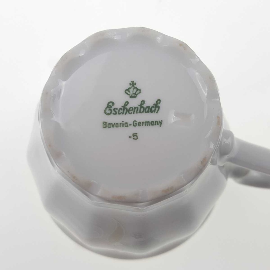[458169197] Kaffeetasse 0,2 L Eschenbach Toledo rosa graue Blüten gebraucht - gut Bild 6
