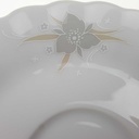 [458169198] Untertasse für Kaffee 14,7 cm Eschenbach Toledo rosa graue Blüten gebraucht - gut Bild 4