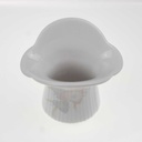 [458169199] Vase klein 11,2 cm Eschenbach Toledo rosa graue Blüten gebraucht - sehr gut Bild 3