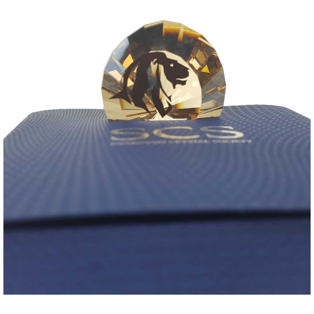 [458169200] Briefbeschwerer klein Mitgliedschaftsgeschenk Swarovski SCS Löwe Akili gebraucht - sehr gut Bild 2