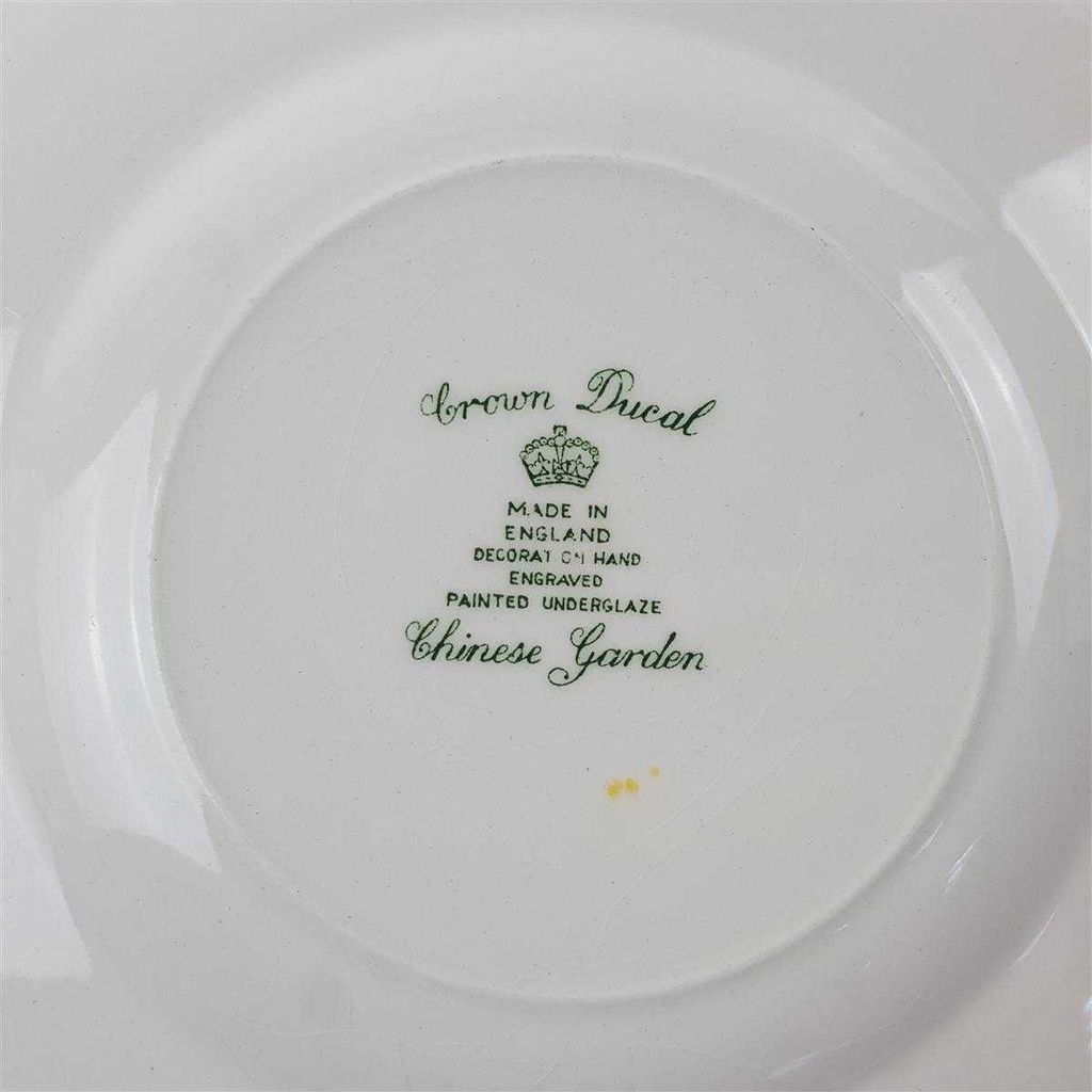 [458169225] Kuchenteller Dessertteller 20 cm Crown Ducal Chinese Garden gebraucht - akzeptabel Bild 5