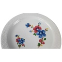 [45816927] Kuchenteller Dessertteller Frühstücksteller 19,8 cm Zeh Scherzer Blumendekore Retro Bunte Blumen Perlrand gebraucht - gut Bild 2