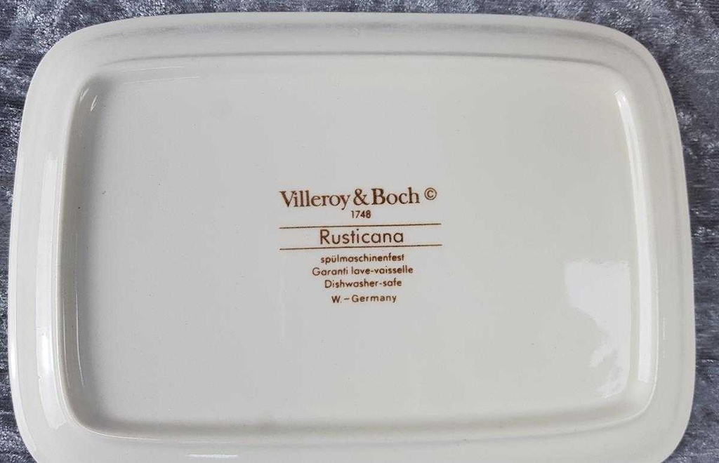 [45816948] Butterplatte Villeroy & Boch Rusticana Rot gebraucht - sehr gut Bild 5