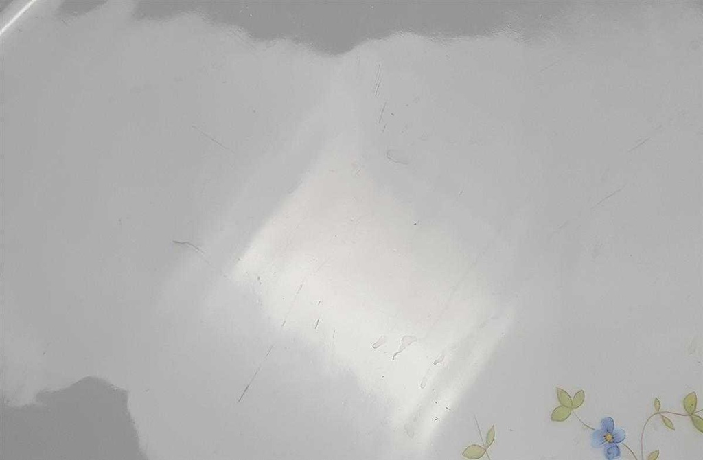 [45816951] Fleischplatte 36x25,5 cm Winterling Schwarzenbach Vergissmeinnicht gebraucht - gut Bild 5