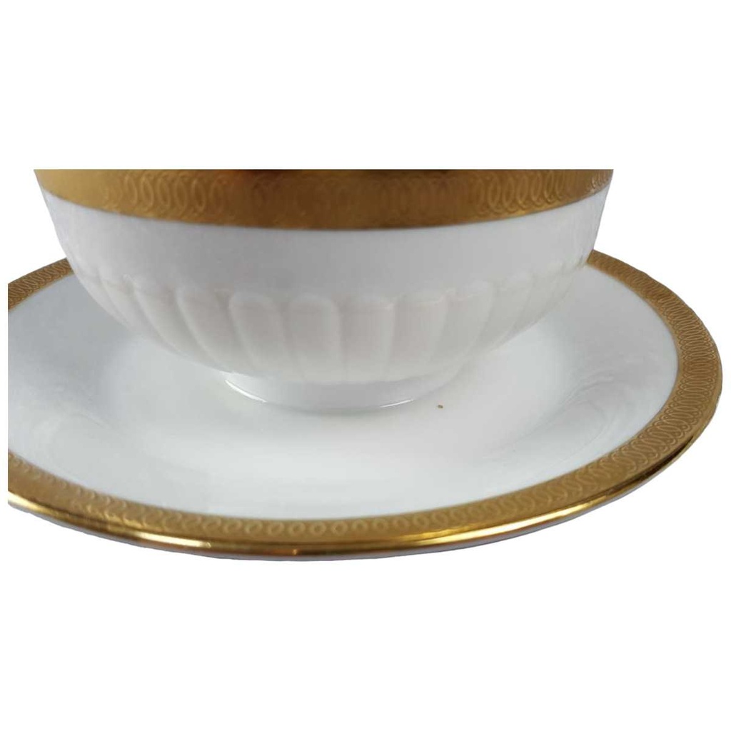 [45816954] Sauciere mit Teller Golddekor 1tlg Winterling Marktleuthen Kobaltblau Rand Blau gebraucht - gut Bild 2