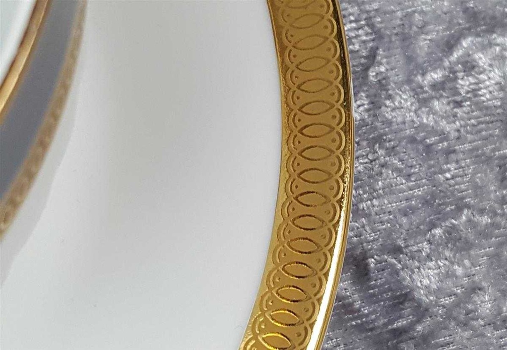 [45816954] Sauciere mit Teller Golddekor 1tlg Winterling Marktleuthen Kobaltblau Rand Blau gebraucht - gut Bild 4