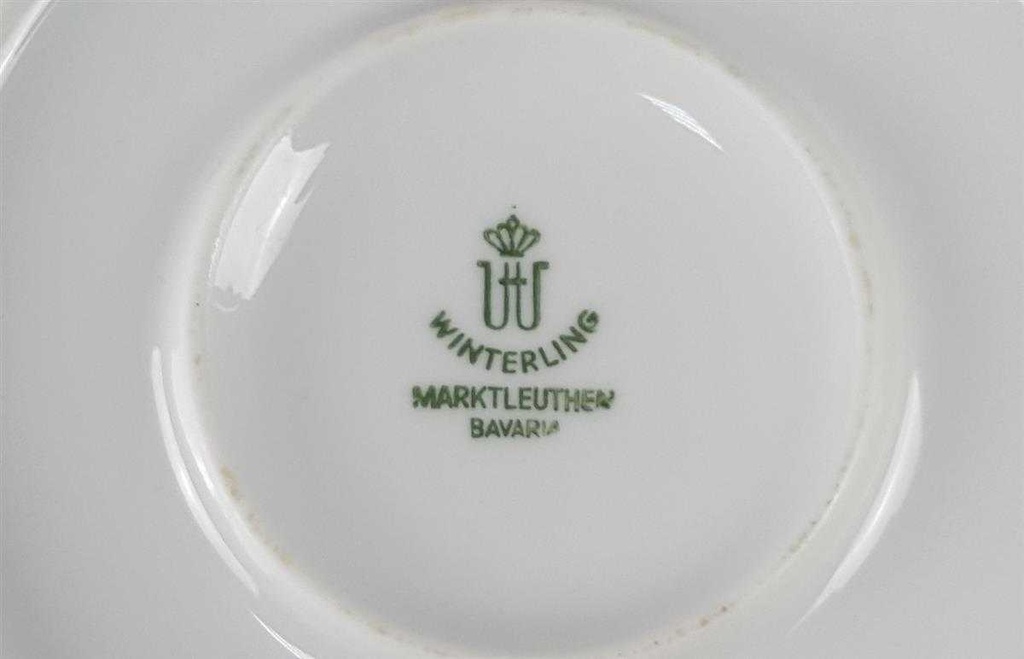 [45816954] Sauciere mit Teller Golddekor 1tlg Winterling Marktleuthen Kobaltblau Rand Blau gebraucht - gut Bild 5
