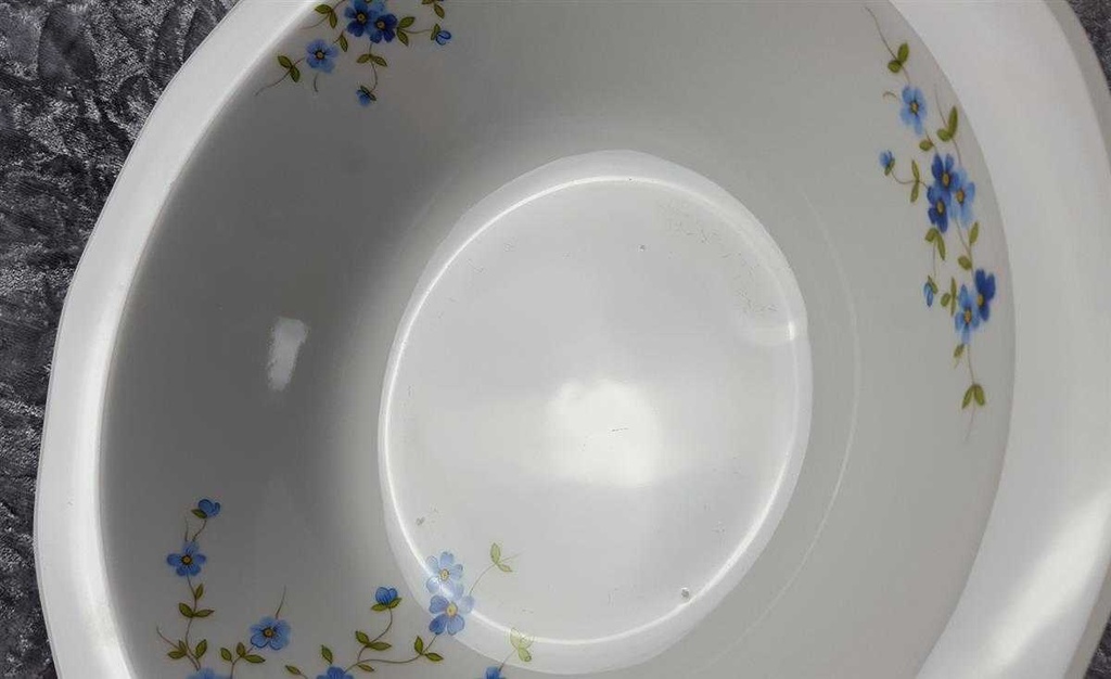 [45816956] Schüssel Servierschüssel Salatschüssel groß 25,7 cm Winterling Schwarzenbach Vergissmeinnicht gebraucht - gut Bild 3