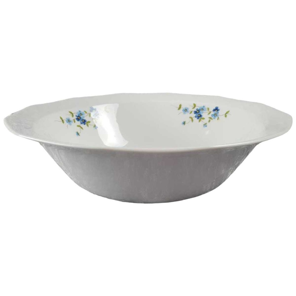 [45816957] Schüssel Servierschüssel Salatschüssel groß mittelgroß 24 cm Winterling Schwarzenbach Vergissmeinnicht gebraucht - gut Bild 2