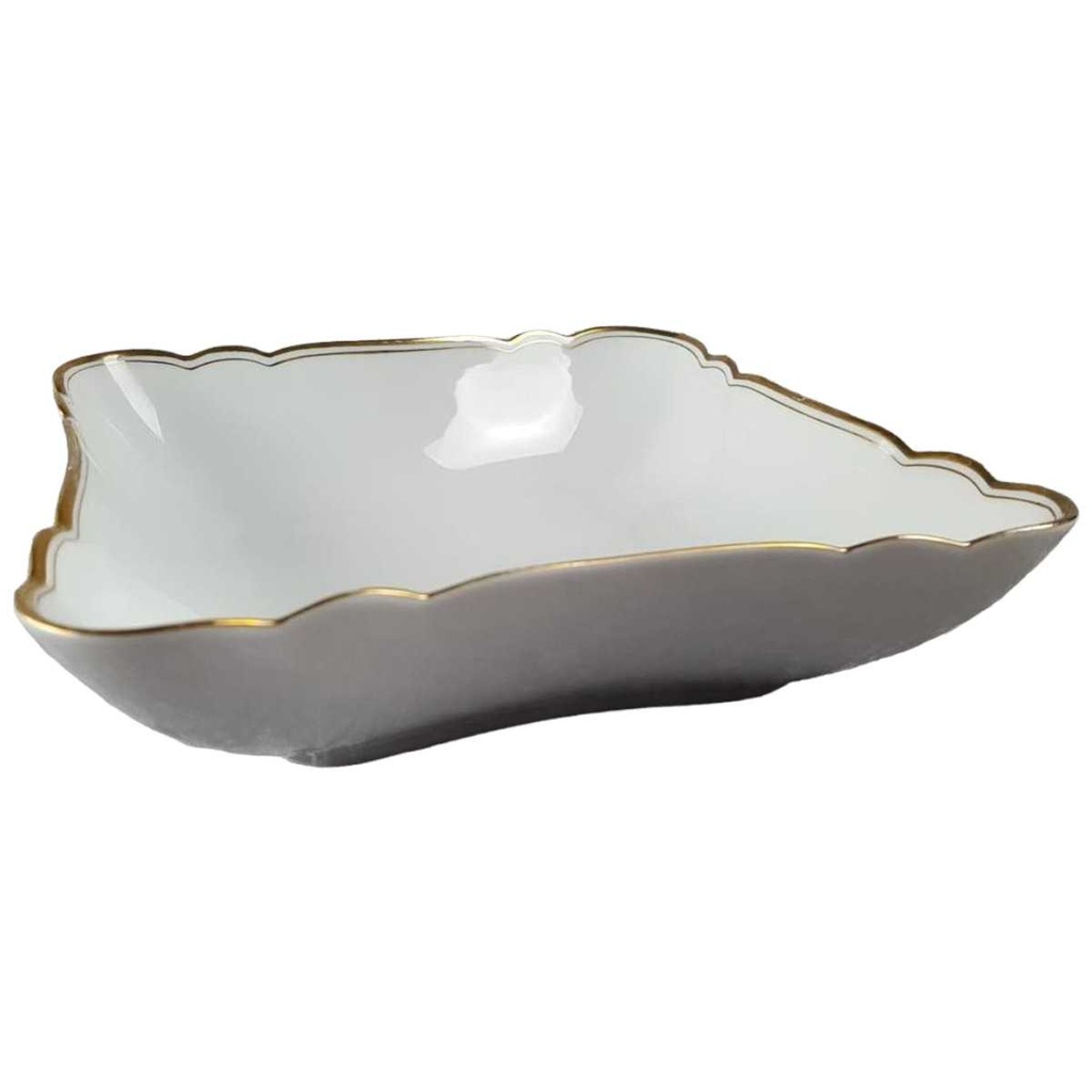 [45816959] Servierschüssel Goldrand 27 cm Schirnding Bavaria gebraucht - gut Bild 2