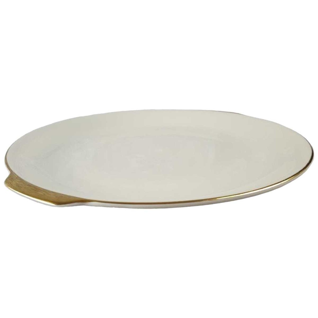 [45816960] Kuchenplatte Goldrand KPM Krister 0202 Elfenbein Beige gebraucht - sehr gut Bild 2