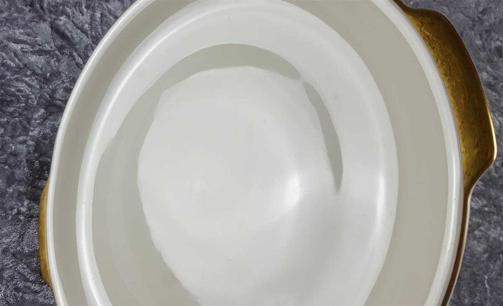 [45816960] Kuchenplatte Goldrand KPM Krister 0202 Elfenbein Beige gebraucht - sehr gut Bild 3