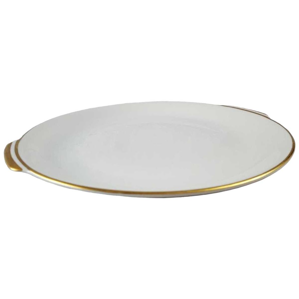 [45816963] Kuchenplatte Goldrand KPM Krister 0201 Weiß gebraucht - gut Bild 2