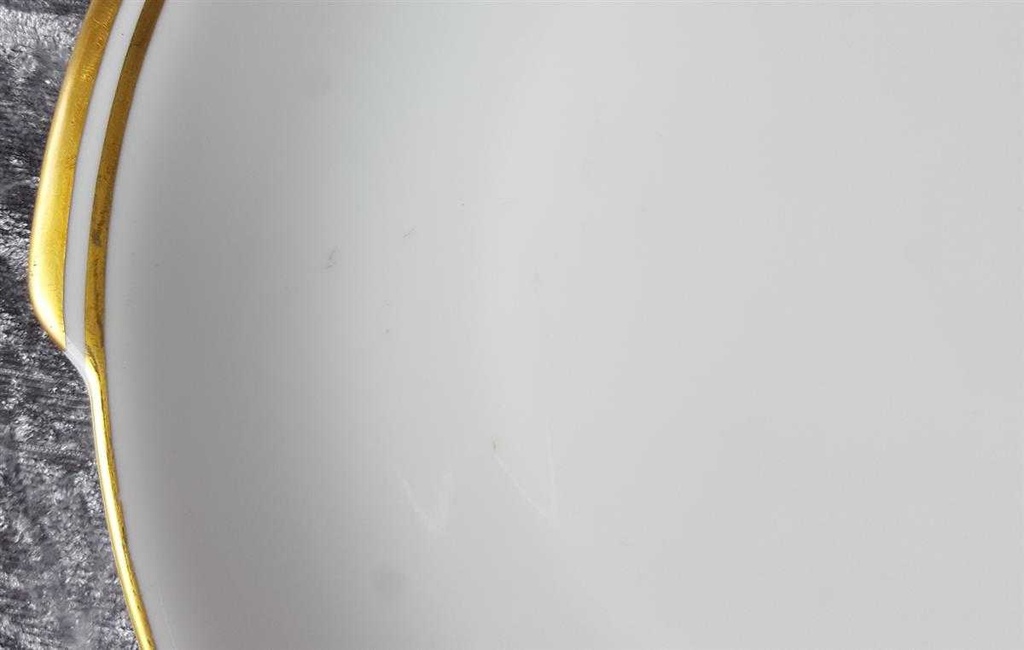 [45816963] Kuchenplatte Goldrand KPM Krister 0201 Weiß gebraucht - gut Bild 3