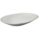 [45816965] Servierplatte Speiseplatte Fleischplatte Steakplatte groß Goldrand 37x26,5 cm KPM Krister 0201 Weiß gebraucht - gut Bild 2