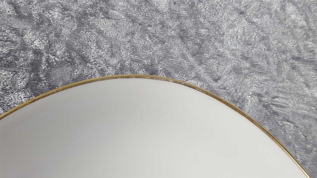 [45816966] Servierplatte Speiseplatte Fleischplatte Steakplatte mittelgroß Goldrand 27,5x19,8 cm KPM Krister 0201 Weiß gebraucht - gut Bild 3