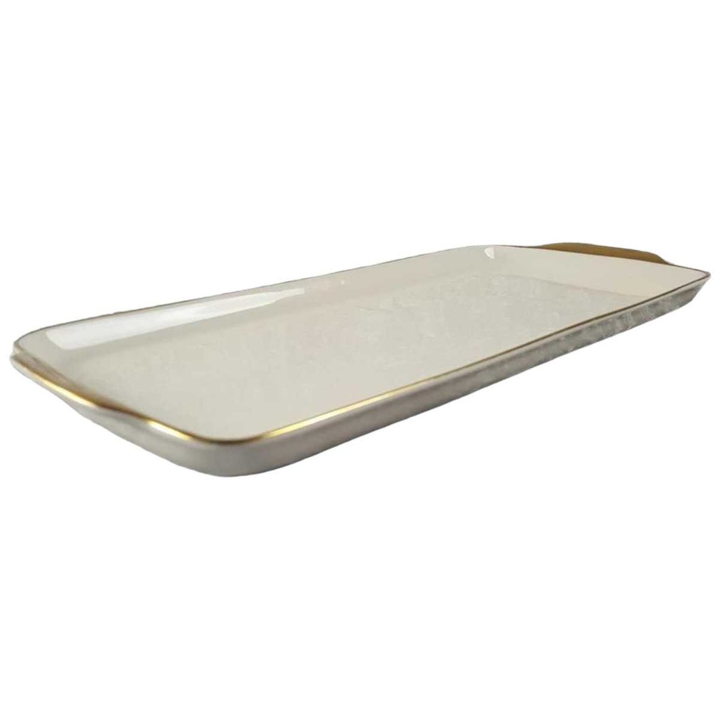 [45816967] Königskuchenplatte Goldrand KPM Krister 0202 Elfenbein Beige gebraucht - sehr gut Bild 2