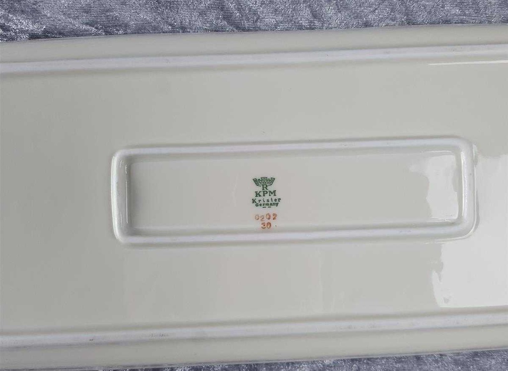 [45816967] Königskuchenplatte Goldrand KPM Krister 0202 Elfenbein Beige gebraucht - sehr gut Bild 3